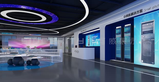 卡莱特科技通信企业展厅设计